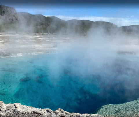 You'll Want To Spend The Entire Day At The Gorgeous Natural Pool In Wyoming's Yellowstone National Park