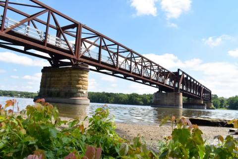 Rock Island Swing Bridge Is A Piece Of Minnesota History With A Beautiful View Of The Mississippi River