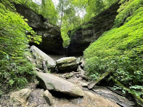 Indiana's Mounds State Park Is A Beautifully Brilliant Green