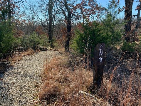 Lake Trail In Oklahoma Leads To A Bluff With Unparalleled Views