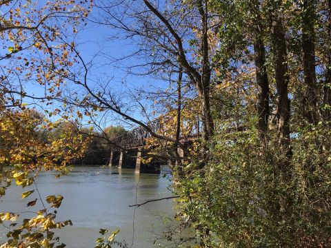 Surround Yourself In Fall Splendor On This 10.7-Mile Rail Trail With 14 Bridges And Trestles In South Carolina