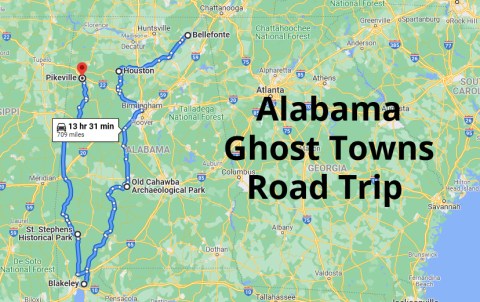 A Haunting Road Trip Through Alabama Ghost Towns To Take If You Dare