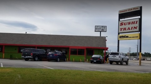 Get Sushi Delivered To Your Table By A Working Model Train At Sushi Train In Oklahoma