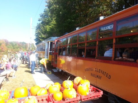 The Pumpkin Patch Trolley Train Ride In Maine Is Scenic And Fun For The Whole Family