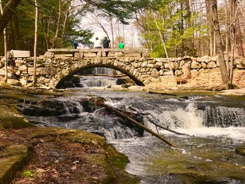 There's Nothing Quite As Magical As The Stone Arch Bridge You'll Find At Vaughan Woods In Maine