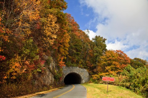 There's Nothing Quite As Magical As The Stone Face Tunnels You'll Find On The Blue Ridge Parkway In North Carolina