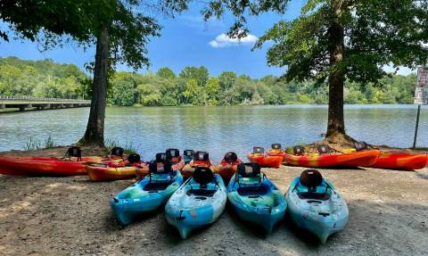 Paddle To Lloyd's Shoals Dam Hiding Along The Ocmulgee River In Georgia