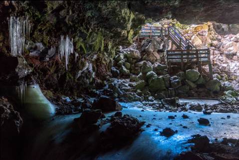 Hike Through An Ancient Volcano In New Mexico For An Incredible Fire and Ice Adventure