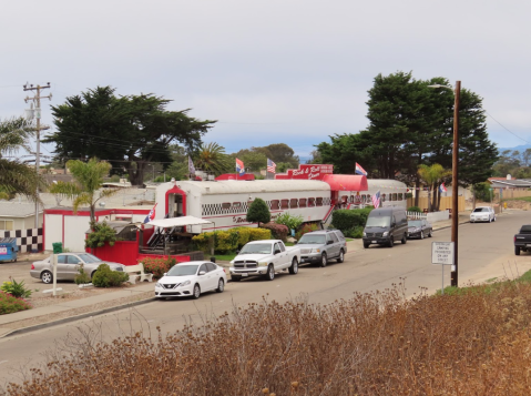 Dine Inside Of A Train Car At This Rock And Roll-Themed Diner In Southern California