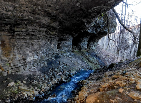 Explore A New Side Of Vendor With Big Creek Cave Falls, A Special Waterfall In Arkansas