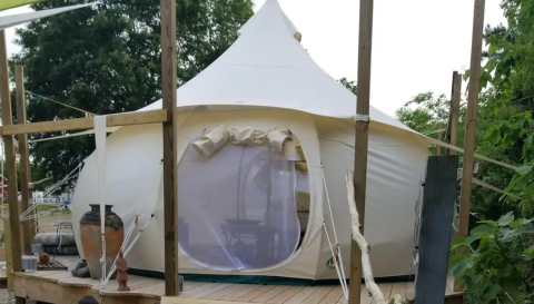 This Yurt Will Take Your Delaware Glamping Experience To A Whole New Level