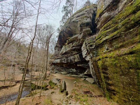 Follow This 2.3-Mile Trail In Illinois To A Hidden Cave And Unique Rock Formations