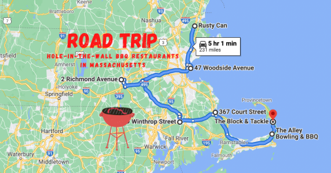 The Most Delicious Massachusetts Road Trip Takes You To 7 Hole-In-The-Wall BBQ Restaurants