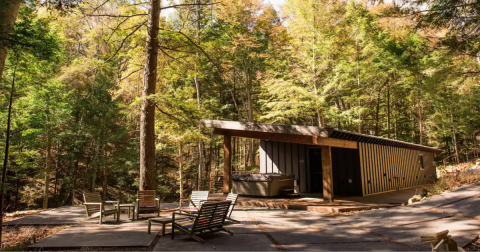 You Can't Beat The Views From This Glass Cabin Airbnb In Ohio