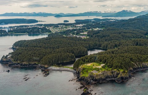 Spend The Night On Kodiak's Hillside In This Cozy Alaskan Hilltop Hideaway