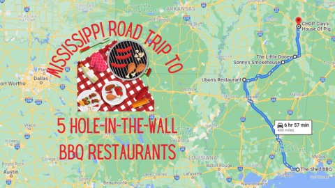 The Most Delicious Mississippi Road Trip Takes You To 5 Hole-In-The-Wall BBQ Restaurants