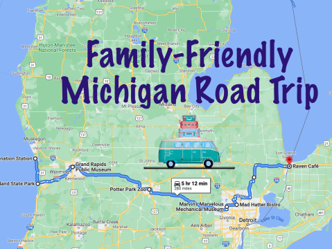 This Family Friendly Road Trip Through Michigan Leads To Whimsical Attractions, Themed Restaurants, And More