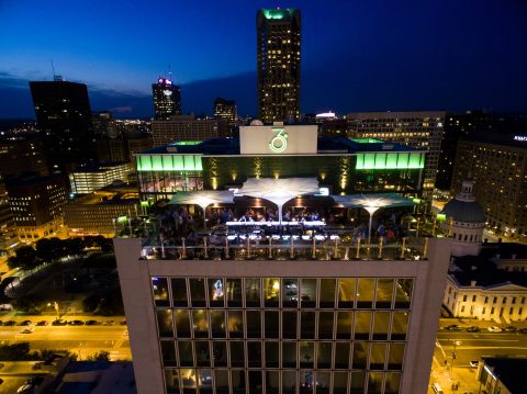 Sip Drinks Above The Clouds At 360 St. Louis, The Tallest Rooftop Bar In Missouri