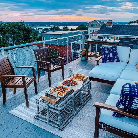 This Stunning Maine AirBnB Comes With Its Own Two Story Roof Deck For Taking In The Gorgeous Views