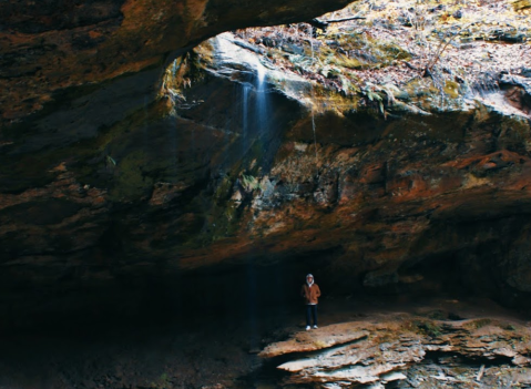 The Rare Cave Waterfall In Ohio You'll Have To See To Believe