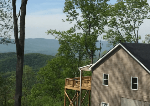 Sleep Perched Above The Shenandoah Valley At The Overlook Cabin In Virginia