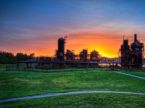 A Gas Manufacturing Plant Was Built And Left Standing In The Middle Of Washington's Largest City