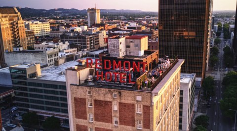 Sip Cocktails Above The Clouds At The Roof, The Tallest Rooftop Bar In Alabama