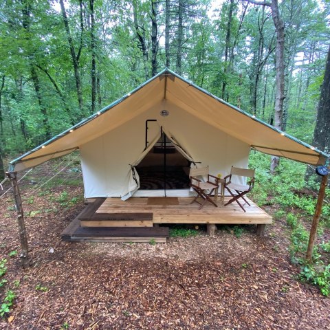 After You Hike The Maxwell Mays Trail, Sleep In A Canvas Tent At Glamp Frogmore In Rhode Island