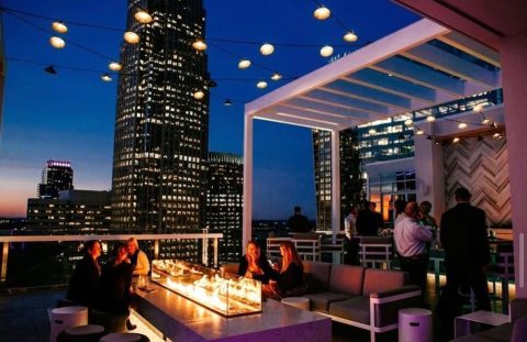 Sip Drinks Above The Clouds At Nuvolé, The Tallest Rooftop Bar In North Carolina