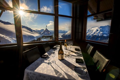 Sip Cocktails Above The Clouds At Seven Glaciers, The Tallest Bar In Alaska