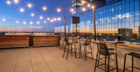 Sip Drinks Above The Clouds At Whiskey Blue, One Of The Tallest Rooftop Bars In Atlanta, Georgia