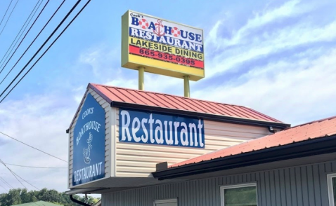 Dine While Overlooking The Lake At Cook's Boathouse In Tennessee