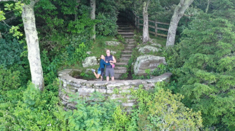 Take A Meandering Path To A North Carolina Overlook That’s Like The Balcony Of An Old Stone Castle