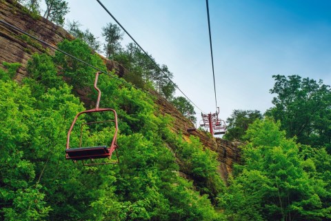 Enjoy Beautiful Birds-Eye Views In Kentucky On The Natural Bridge Skylift