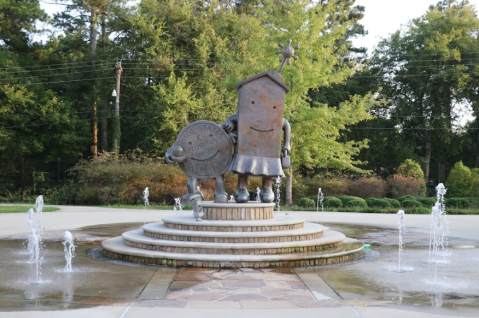 There Are Giant Pennies Hiding At PlayGarden Park In Mississippi Just Like Something Out Of A Storybook