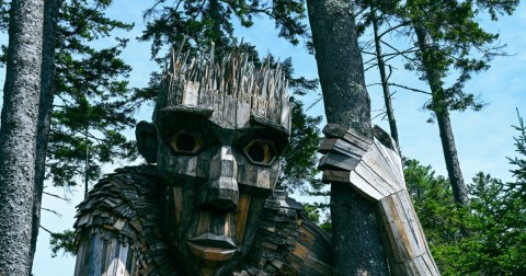 There Are Giant Trolls Hiding At The Coastal Maine Botanical Gardens In Maine Just Like Something Out Of A Storybook