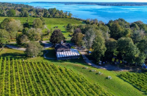 There's Nothing Better Than The Waterfront Greenvale Vineyards On A Warm Rhode Island Day