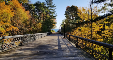 Walk Across A 110-Year-Old Bridge On The Iron Bridge Trail In Wisconsin