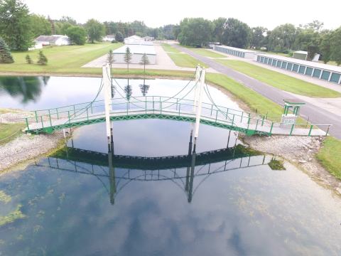 Take A Drive To A Michigan Roadside Stop Where You’ll Find A Miniature Mackinac Bridge