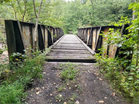 The Bridge To Nowhere In The Middle Of The West Virginia Woods Will Capture Your Imagination