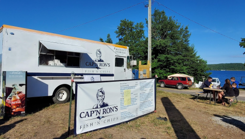 Order Some Of The Best Fish And Chips In Michigan At Cap’n Ron’s, A Waterfront Food Truck