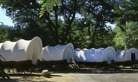 Stay The Night In An Old-Fashioned Covered Wagon At Yosemite Pines In Northern California