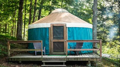 The Odetah Camping Resort In Connecticut Has A Yurt Village That's Absolutely To Die For