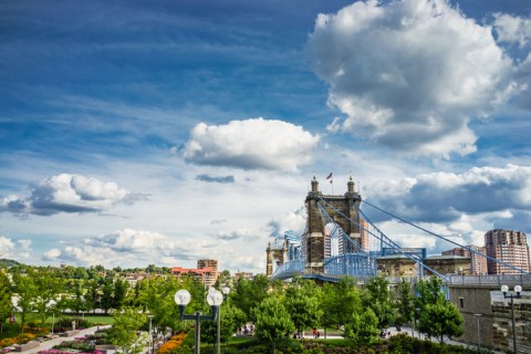 Once The Longest Suspension Bridge In America, Kentucky's John A. Roebling Suspension Bridge Was A True Feat Of Engineering