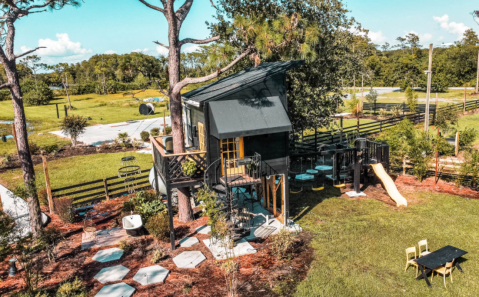 Sleep Among Towering Pines At The Beehive Treehouse In Florida