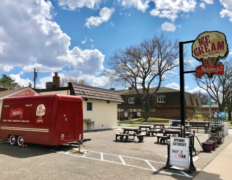 Treat Yourself To A Giant Ice Cream Cone At The Nelson’s Drive In In Minnesota