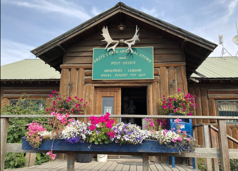 The Middle-Of-Nowhere General Store With Some Of The Sandwiches In Alaska