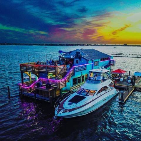 The Only Floating Bar In Texas, Barge 295 Is The Perfect Spot To Grab A Drink On A Hot Day