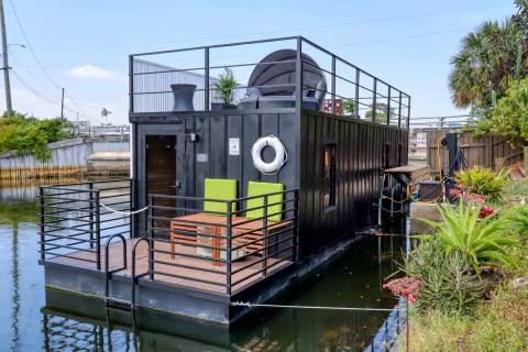 Spend The Night On This Designer Floating Houseboat In Florida