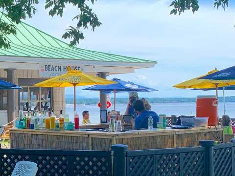 A Restaurant With Water Views In Vermont, The Beach House And Tiki Bar Is The Perfect Spot To Grab A Drink On A Hot Day